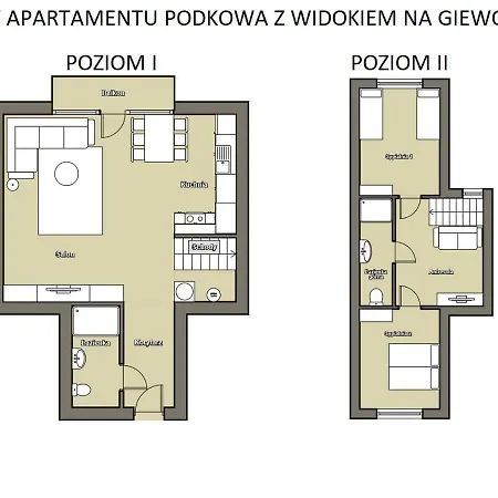 Podkowa Z Widokiem Na Giewont 公寓 考斯赛力克